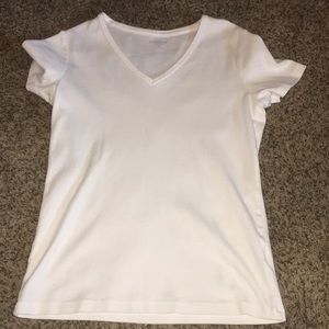 landsend white T shirt size small never worn.